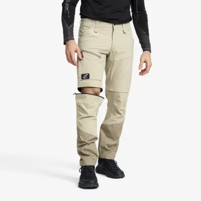 RVRC GP Pro Stretch Zip-Off Pants Herr Aluminium/Brindle, Storlek:2XL
