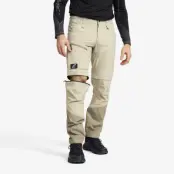 Range Pro Stretch Zip-off Pants - Herr - Aluminium/Brindle, Storlek:S - Byxor>Zip-off Byxor