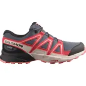 Salomon Junior Speedcross Waterproof Grisaille/Hushed Violet/Rouge Red