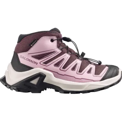 Salomon Junior's X Ultra Mid GORE-TEX Huckleberry/Dawn Pink/Concord Grape