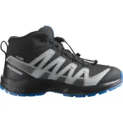 Salomon Junior's XA Pro V8 Mid Waterproof Black/monument/french Blue