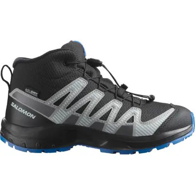 Salomon Junior's XA Pro V8 Mid Waterproof Black/monument/french Blue