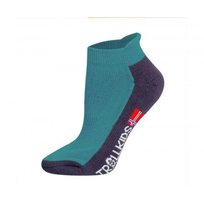 TROLLKIDS Hiking II Low Cut Socks Kids Glacier Green
