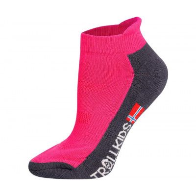 TROLLKIDS Hiking II Low Cut Socks Kids Magenta