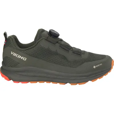 Viking Footwear Men's Motion Low Gore-Tex Boa Pine/red