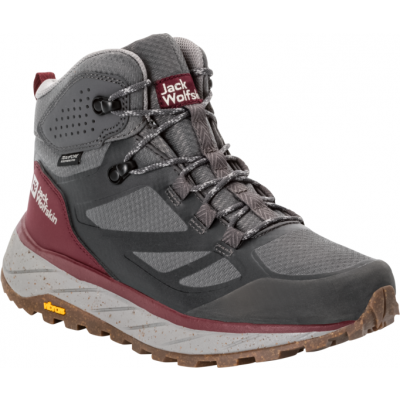 Jack Wolfskin Women's Terraventure Texapore Mid Dark Maroon