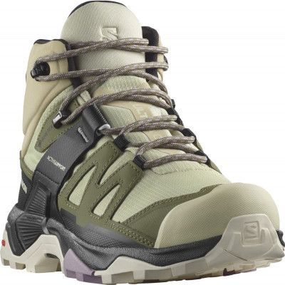 Salomon Women's X Ultra 4 Mid GORE-TEX Alfalfa/Deep Lichen Green/Almond Milk