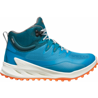 Keen Women's Zionic Mid Waterproof Boot Fjord Blue-Tangerine