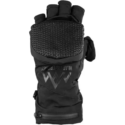 Heat Experience Heated Pullover Mittens Black Unisex