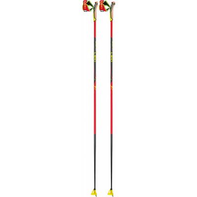 Leki HRC Max Shark Bright Red-Neonyellow-Carbon Structure