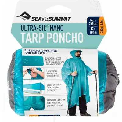 Sea To Summit Ultra Sil Nano Tarp Poncho Blue