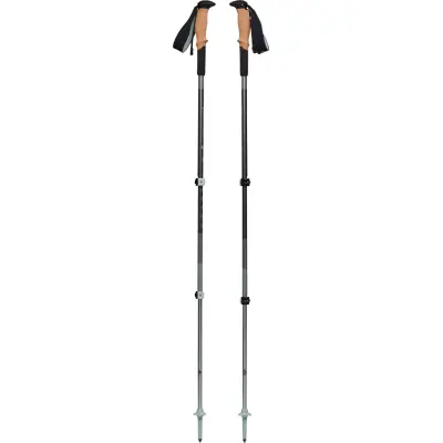 Black Diamond Unisex Pursuit Shock Trekking Poles Steel Grey/Foam Green