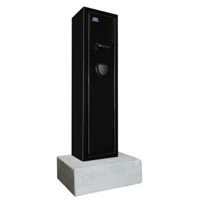 Vapenskåp Scandinavian Safe SP4 Svart + Betongsockel Ink Led-belysning och frakt!