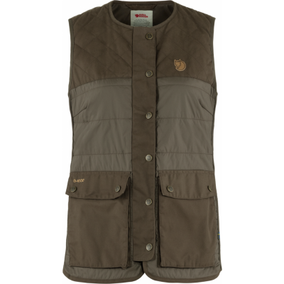 Fjällräven Women's Forest Wool Padded Vest Dark Olive