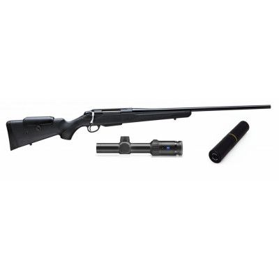 Tikka T3x Lite Adjust inkl Zeiss V4 + Stalon W110 ljuddämpare