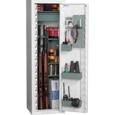 Nor-Lyx Vapenskåp Jaktpaket Plus HL12 + Elkodlås + Utdragbar låda