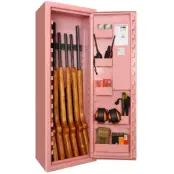 Scandinavian Safe SP66E Vapenskåp Rosa för 3-6 vapen med elkodlås + LED lampa
