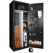 Scandinavian Safe SP88E Vapenskåp Svart för 8-16 vapen med elkodlås + LED lampa