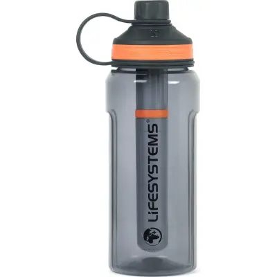Lifesystems Water Filter Purifier Bottle 1 L Black/orange