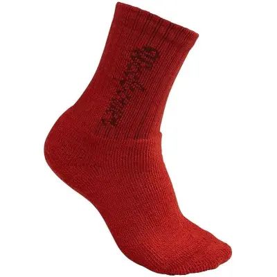 Woolpower Kids Socks Classic Logo 400 Autumn Red Autumn Red 25-27