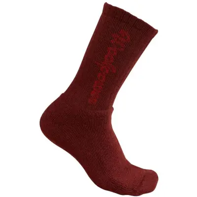 Woolpower Kids Socks Classic Logo 400 Rust Red