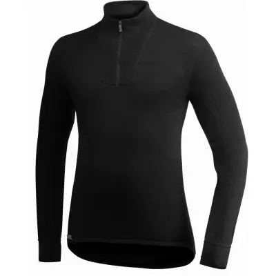 Woolpower Zip Turtleneck 200 Black