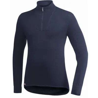 Woolpower Zip Turtleneck 200 Dark Navy