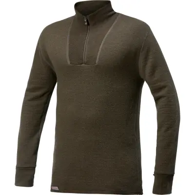 Woolpower Zip Turtleneck 200 Pine Green