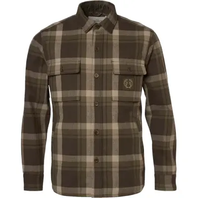 Chevalier Men's Axe Overshirt Timber Brown Checked