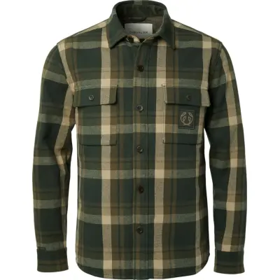 Chevalier Men's Axe Overshirt Green Checked