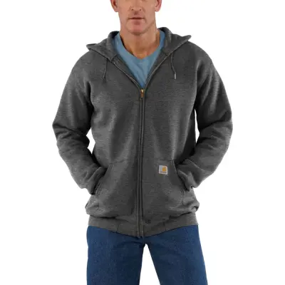 Carhartt Men's Zip Hooded Sweatshirt Carbon Heather