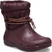 Crocs Women's Classic Neo Puff Luxe Boot Dark Cherry